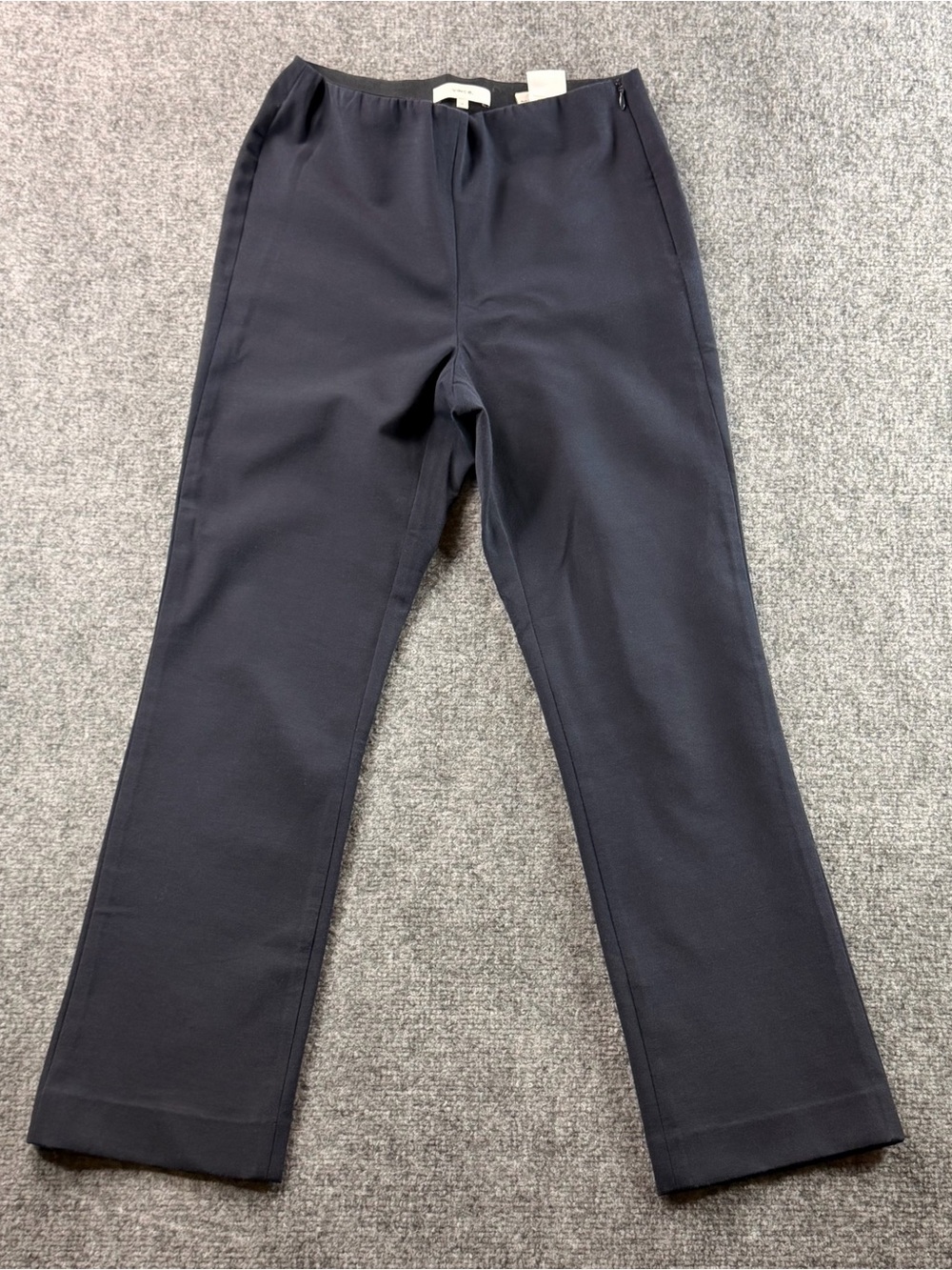 Vince Women’s Navy Trouser Pants side zipper size Small